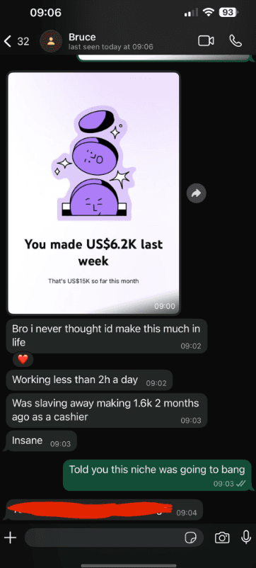 Weekly Progress Screenshot